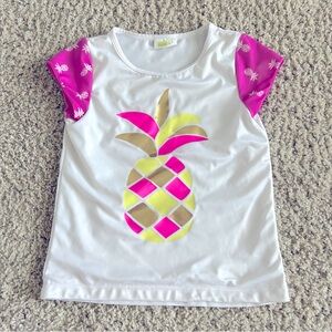 Girls pineapple swim shirt